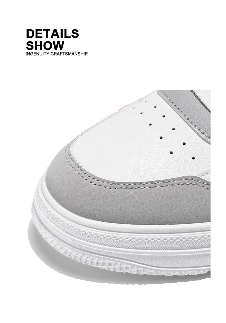 Zapatos casuales de hombre con cordones transpirables estilo color block detail 2