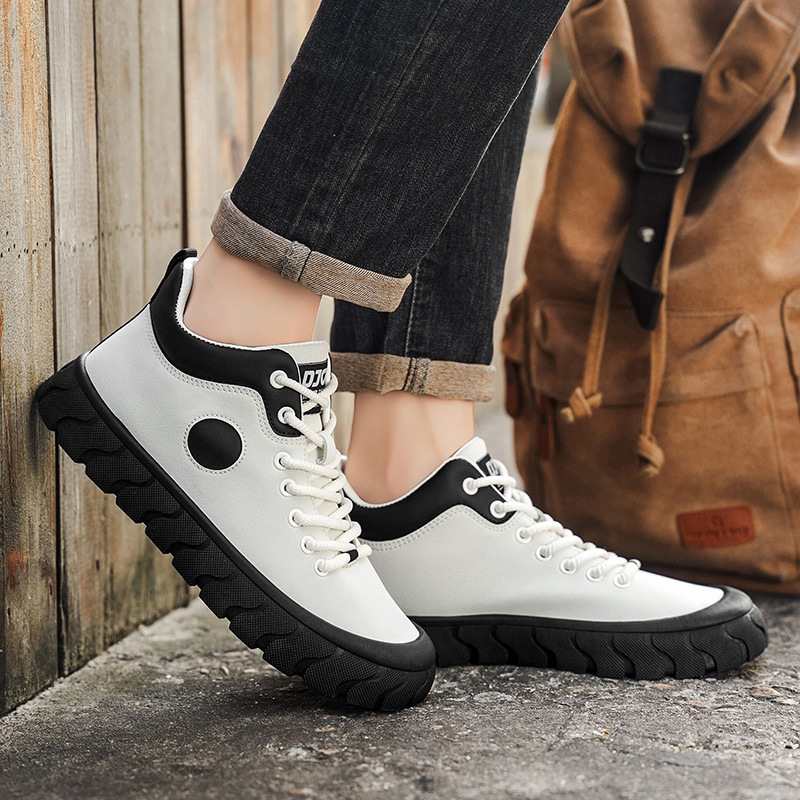 Men's Colorblock Non-Slip Platform Casual Shoes detail 16