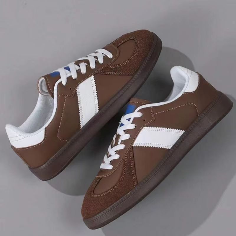 Casual damesschoenen met veters en retro colourblock 4