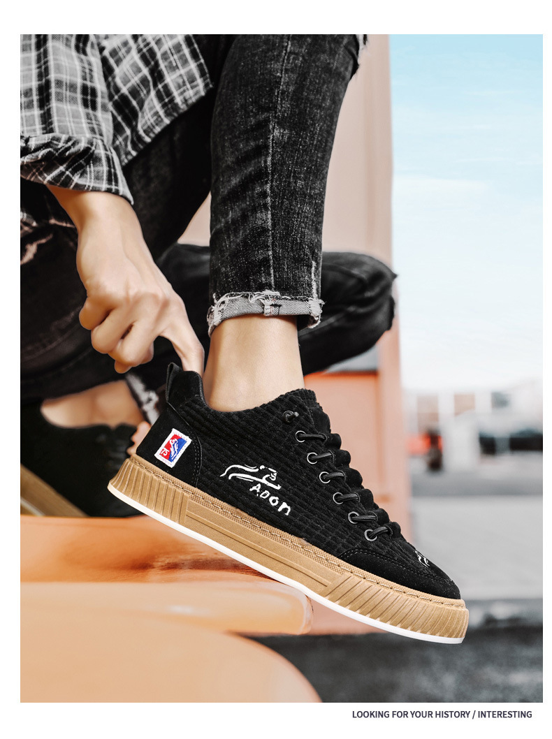 Men's Vintage Lace-Up Non-Slip Casual Shoes detail 11