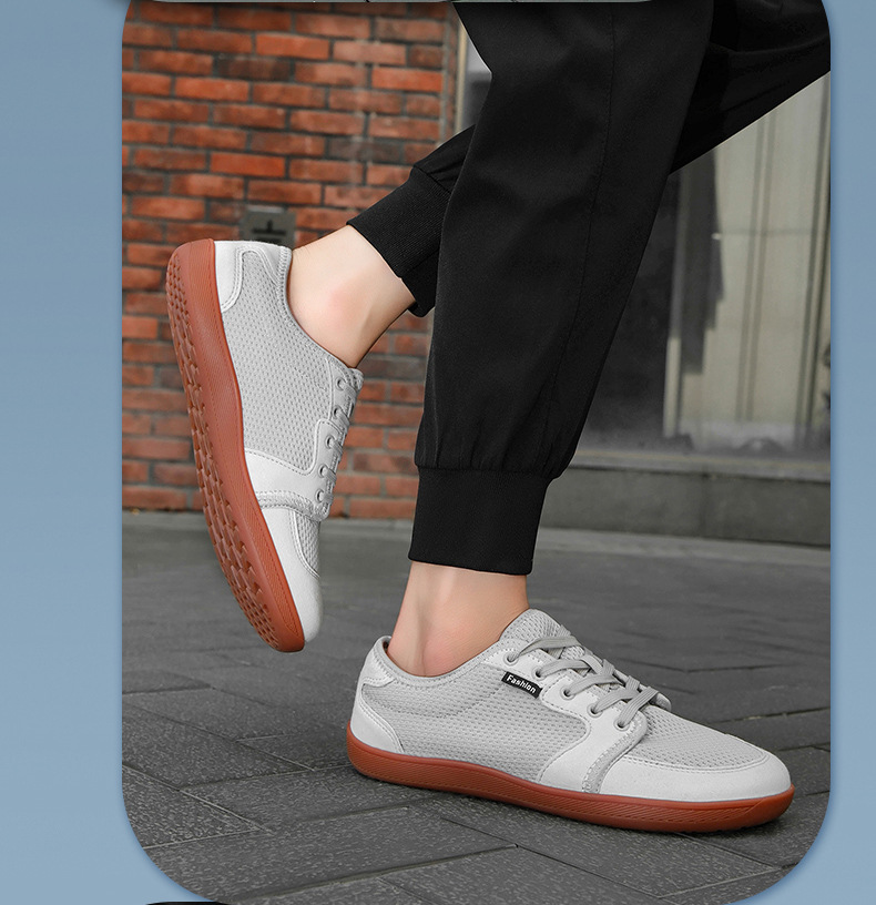 Atmungsaktive, leichte Freizeitschuhe für Herren mit Schnürung detail 1