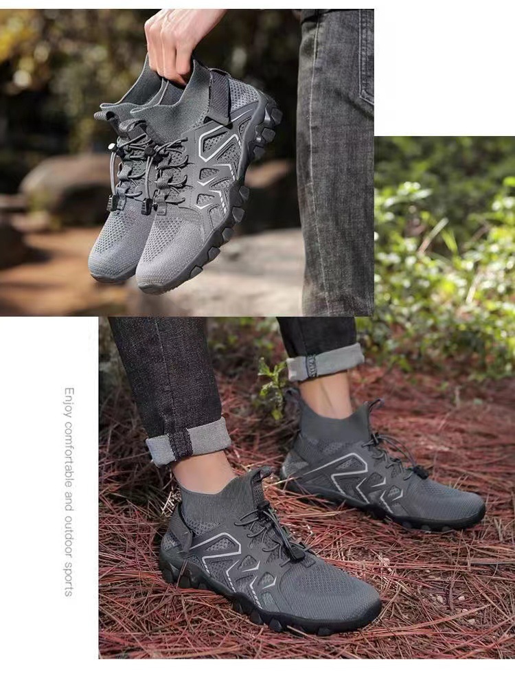 Scarpe sportive da uomo in mesh traspirante leggere con lacci detail 5