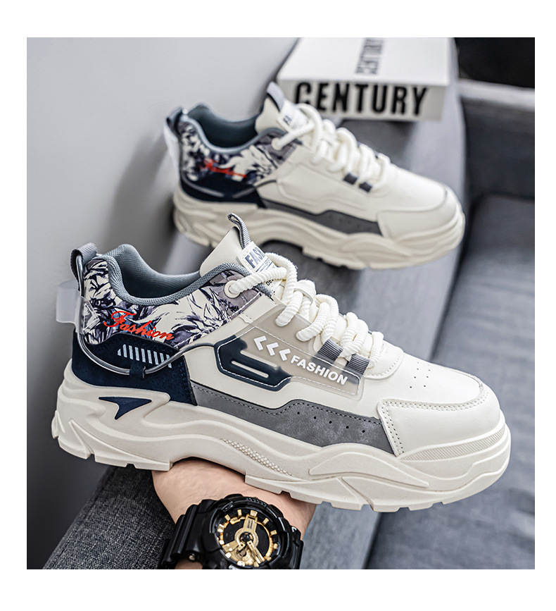 Men's Colorblock Cushioned Platform Casual Shoes detail 19