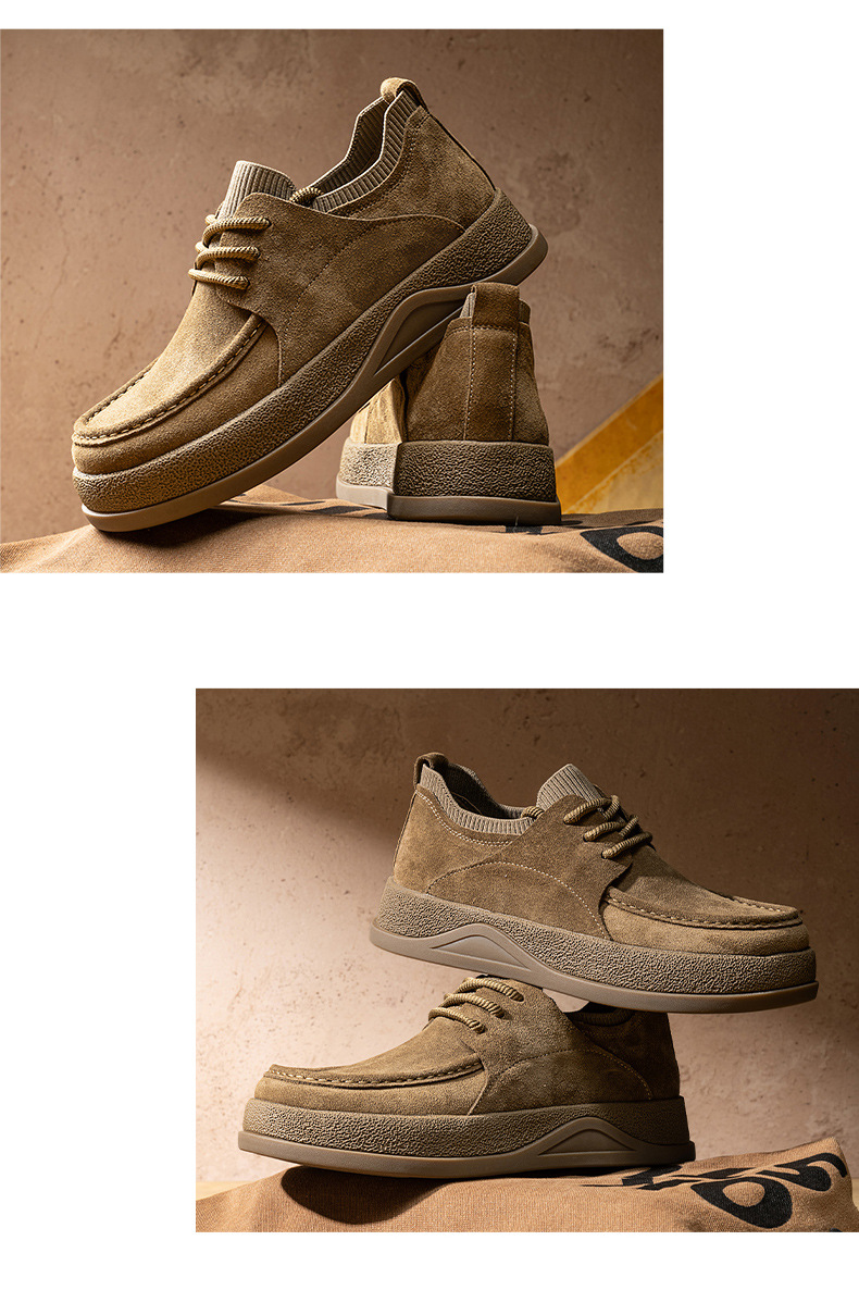 Men's Suede Cushioned Slip-On Casual Shoes detail 5