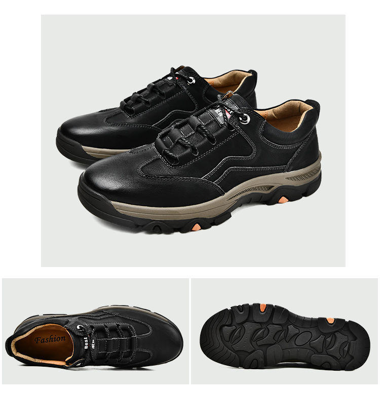 Men's Non-Slip PU Leather Outdoor Casual Shoes detail 8