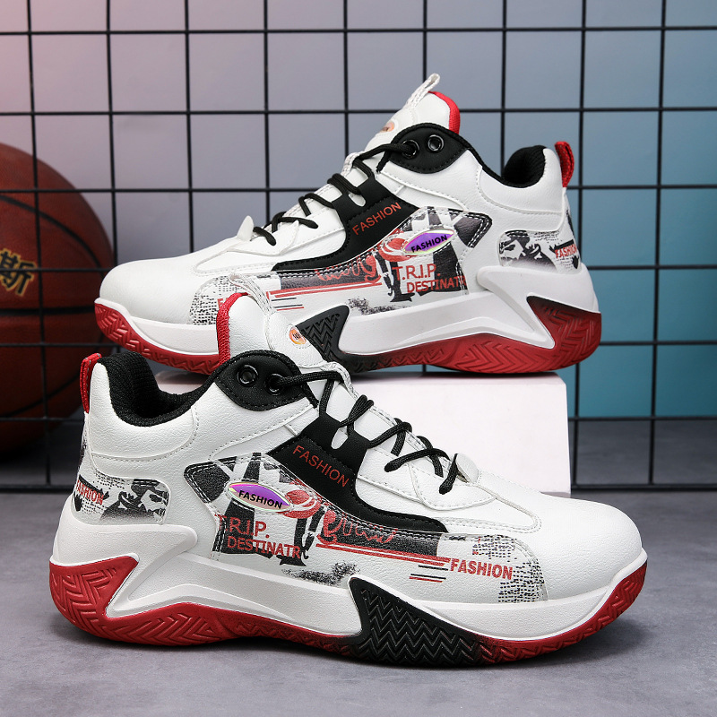 Gedämpfte rutschfeste Herren-Sneaker mit Grafikprint 5