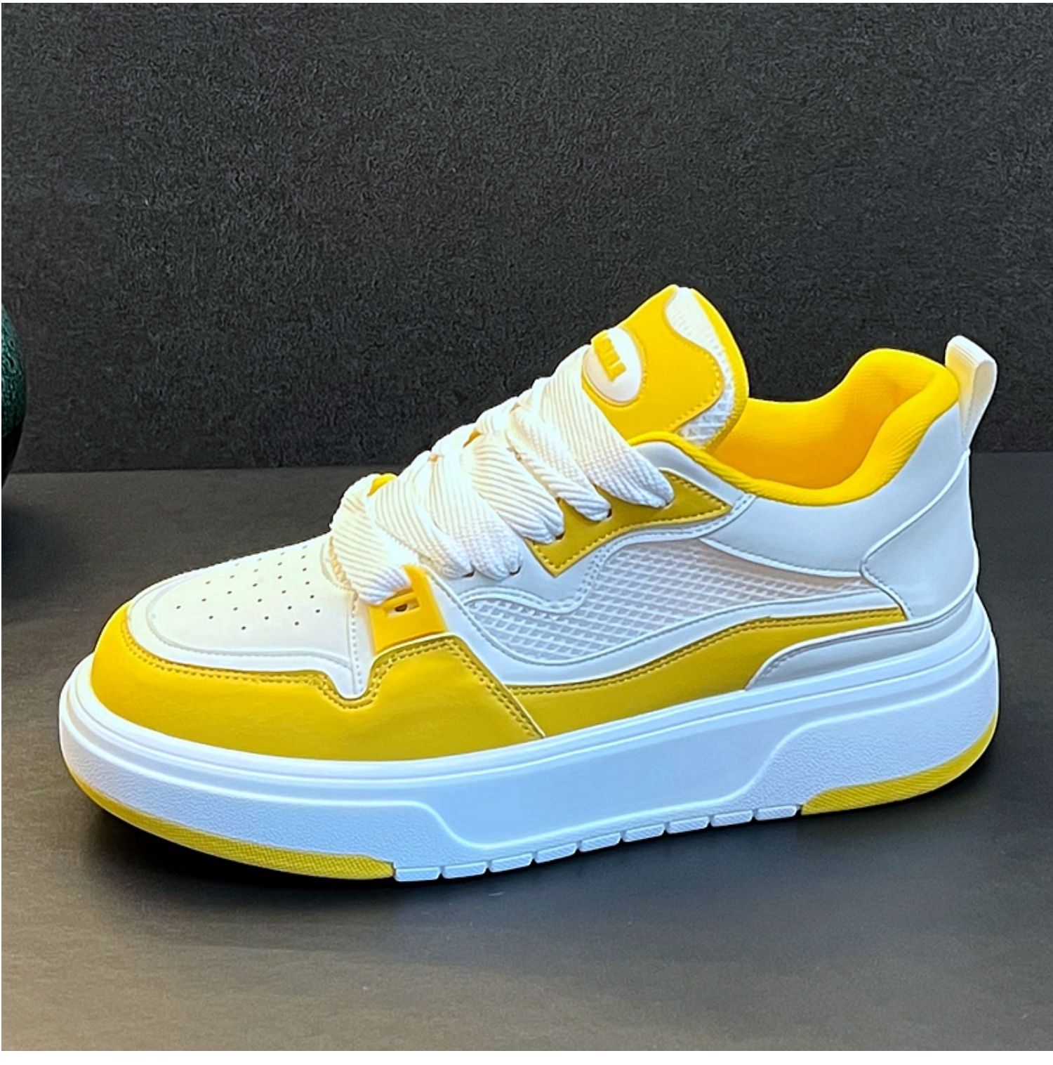 Unisex Breathable Mesh Platform Casual Sneakers detail 11