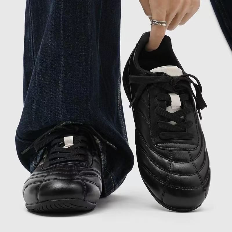 Chaussures casual unisexes légères à lacets en cuir PU 5