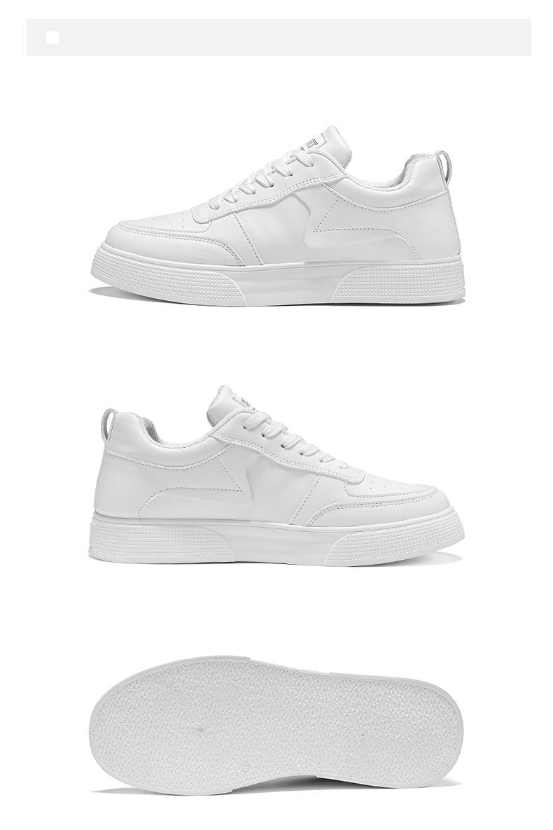 Herren PU-Leder Sneaker Schnürschuhe Casual detail 8
