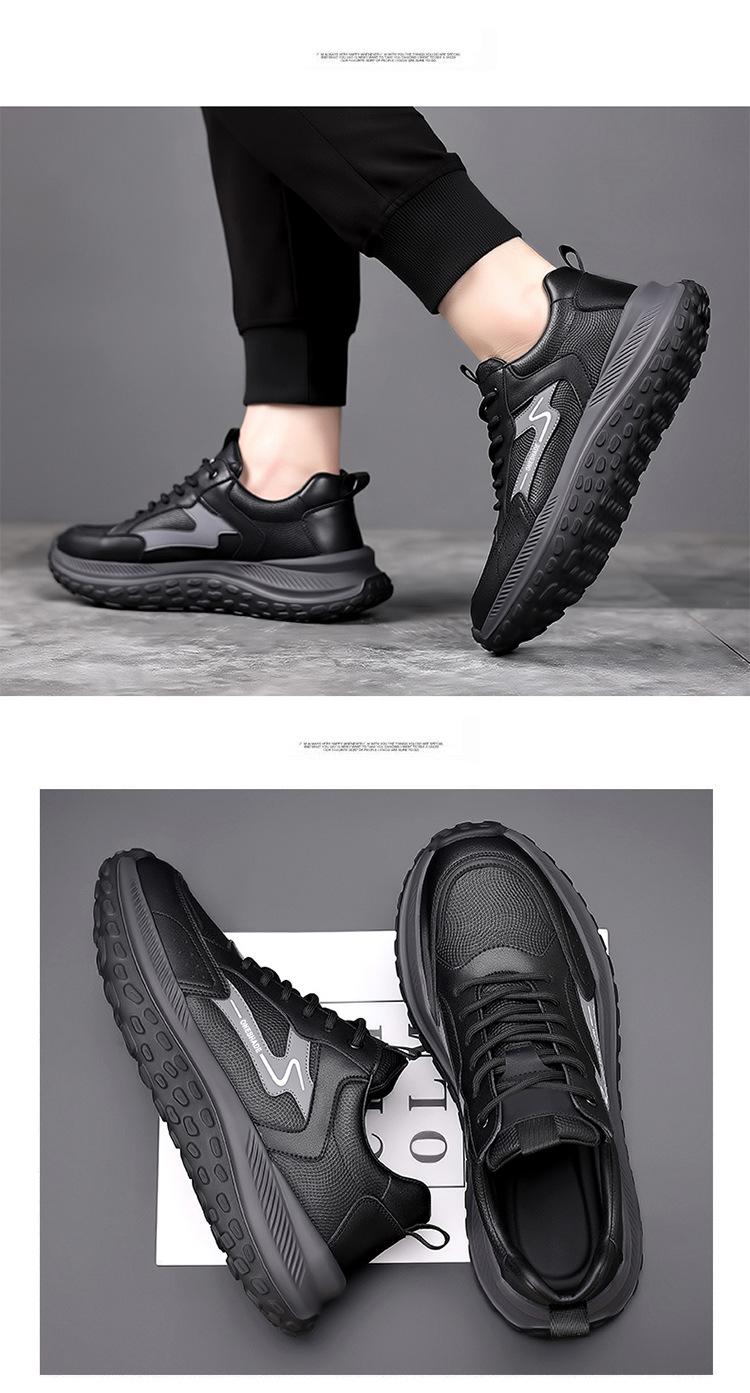 Sneakers casual da uomo stringate, traspiranti e ammortizzate detail 5