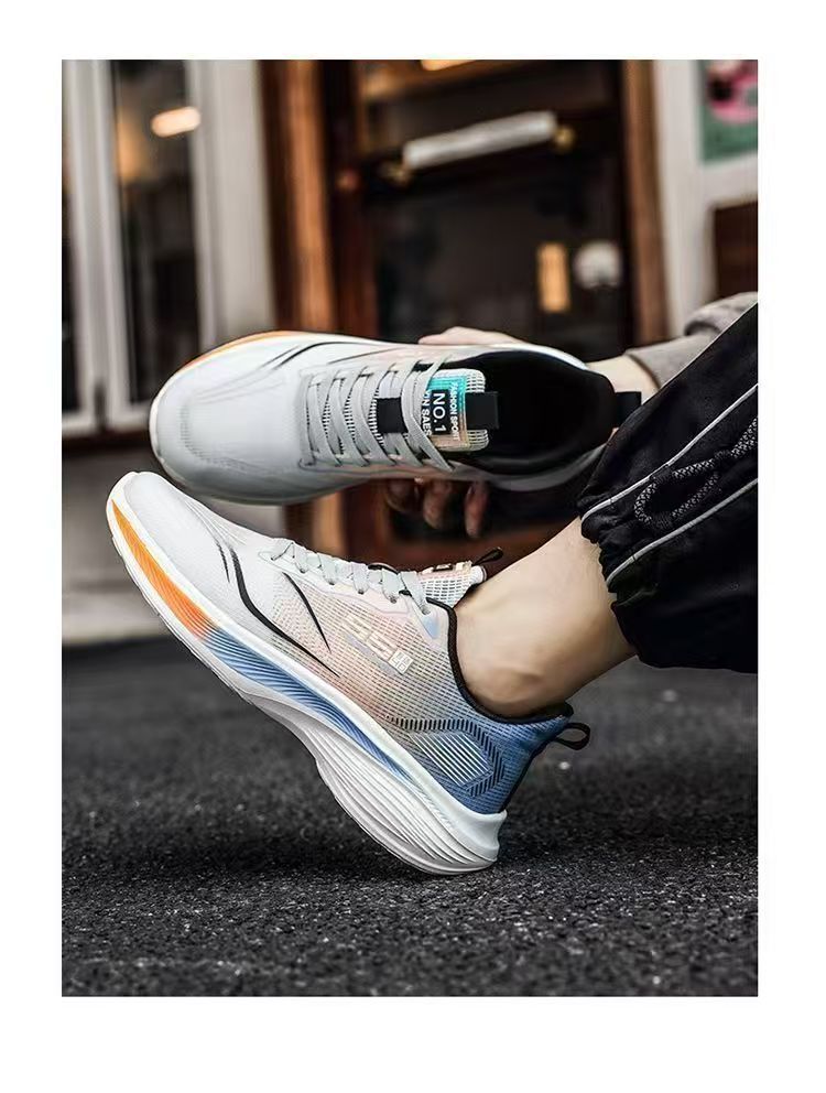 Atmungsaktive Herren-Laufschuhe aus Mesh mit Dämpfung detail 2