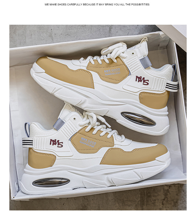 Baskets à plateforme amortissante pour homme avec design color-block detail 8