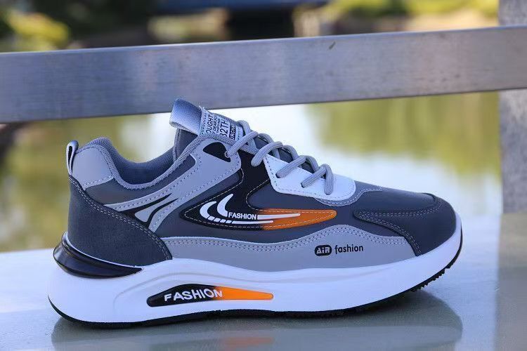 Casual herenschoenen met plateauzool en kleurvlakken detail 9