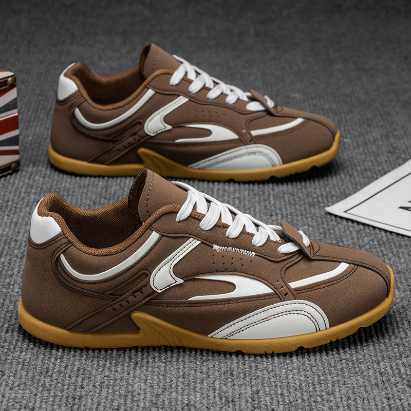 Zapatos casuales de hombre con cordones, transpirables y colorblock 5
