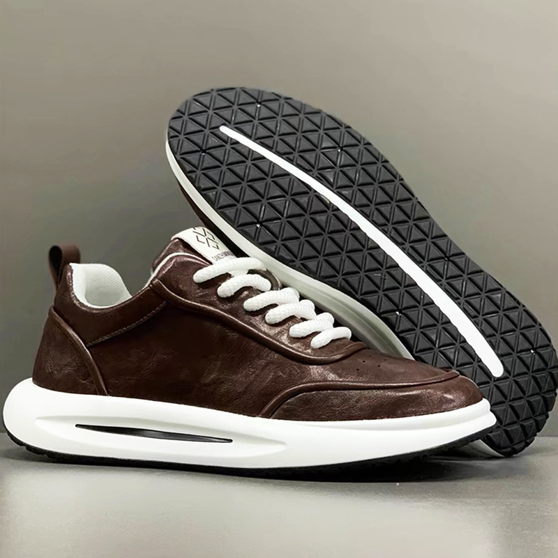 Men's Cushioned Platform Lace-Up Casual Shoes 3