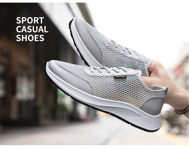 Atmungsaktive & leichte Freizeitschuhe für Herren aus Mesh detail 1