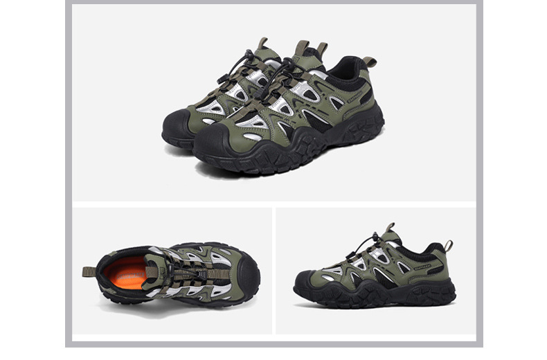 Unisex ademende outdoor trail sneakers met antislip detail 16