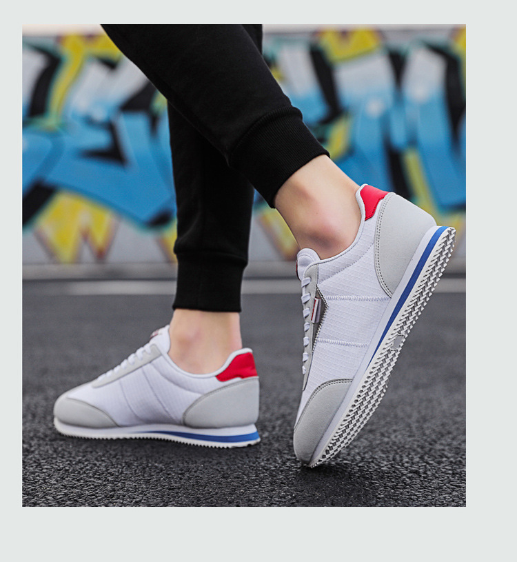 Atmungsaktive, leichte Schnür-Sneaker für Herren im Retro-Look detail 12