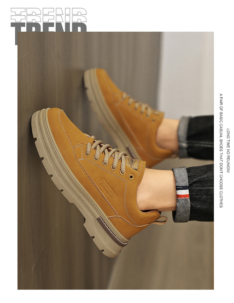 Chaussures casual pour homme à lacets et semelle crantée antidérapante detail 2