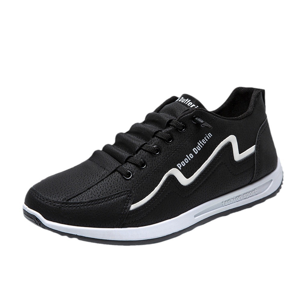 Leichte, rutschfeste Freizeitschuhe für Herren aus PU-Leder 6