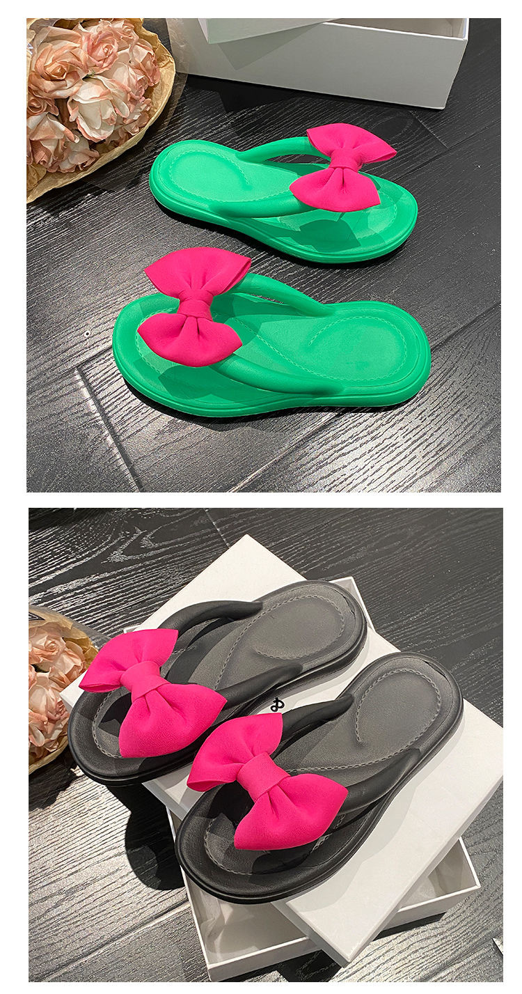 Women's Lightweight Soft-Sole EVA Bow Flip-Flops detail 9
