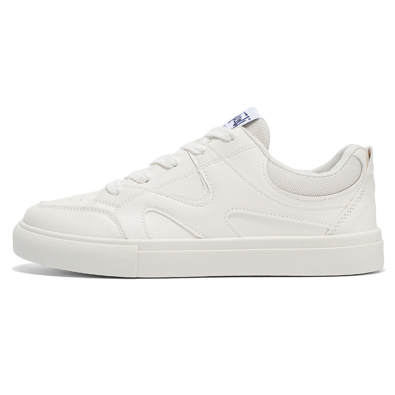 Men's Lace-Up PU Leather Casual Skate Shoes 6