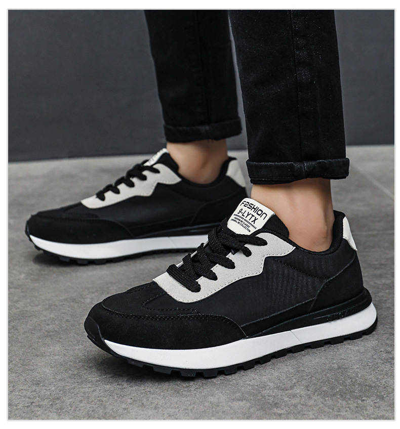 Scarpe casual stringate da uomo traspiranti in colorblock detail 10