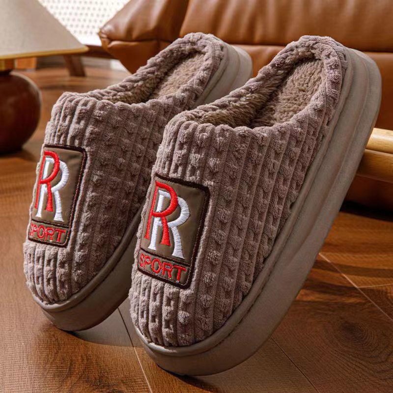 Unisex Warm Plush Cushioned Slip-On Slippers 3