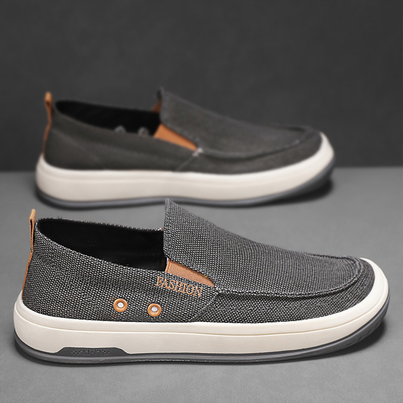 Men's Breathable Canvas Slip-On Casual Shoes 5