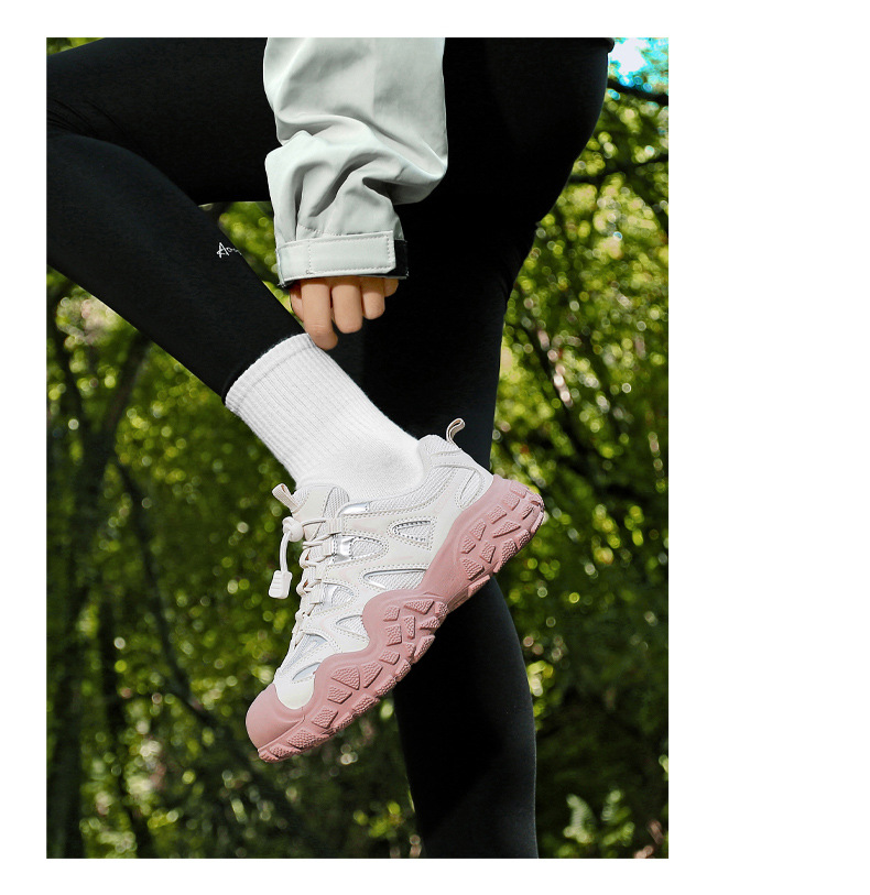 Unisex ademende outdoor trail sneakers met antislip detail 6