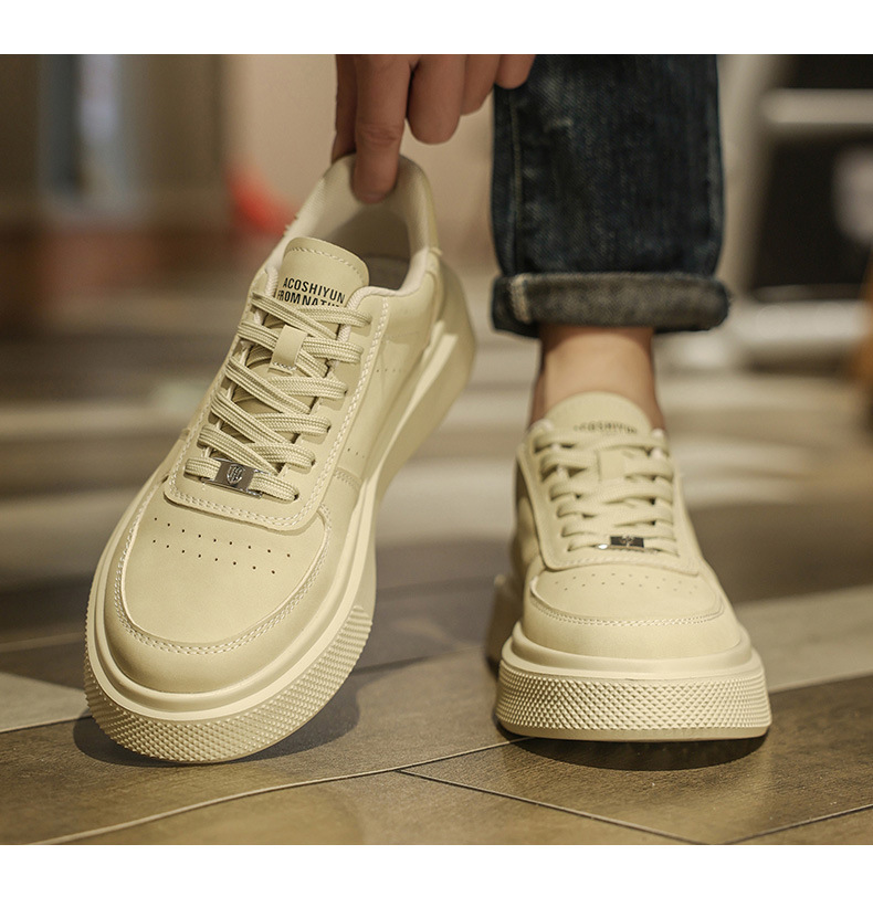 Men's Platform Breathable Lace-Up Casual Shoes detail 11