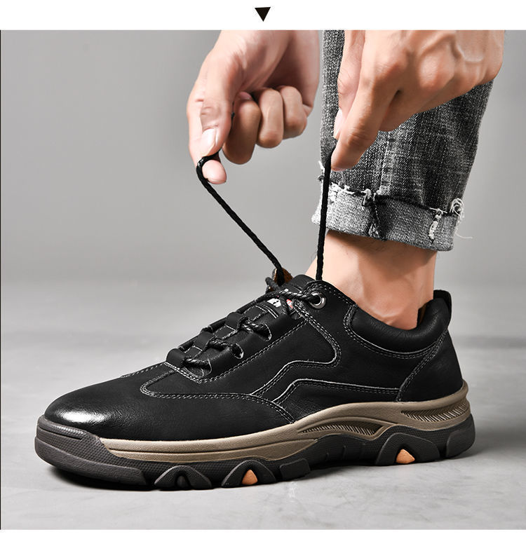 Men's Non-Slip PU Leather Outdoor Casual Shoes detail 4