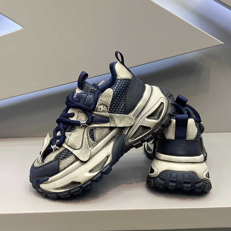 Unisex Plateau Sneaker Schnürschuhe Freizeitschuhe mit dicker Sohle detail 2