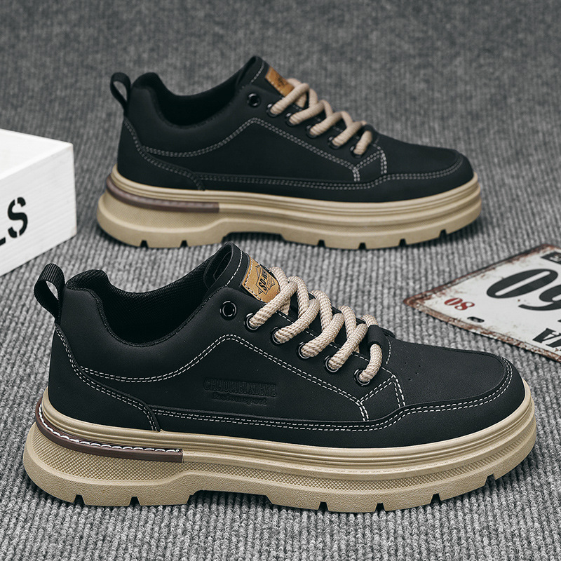 Herren Freizeitschuhe zum Schnüren mit rutschfester Profilsohle