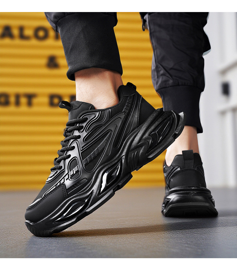Atmungsaktive Plateau-Sneaker für Herren mit Dämpfung detail 5