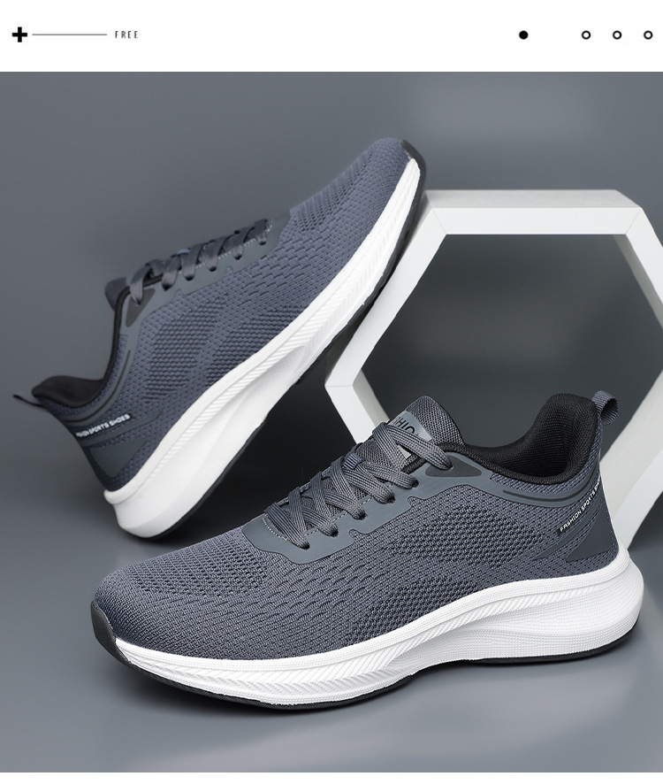 Lichte en ademende mesh hardloopschoenen voor heren detail 7