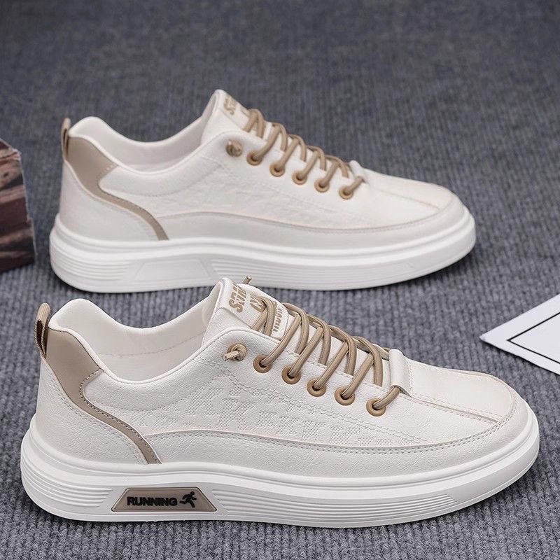 Klassische Herren-Sneaker aus PU-Leder zum Schnüren