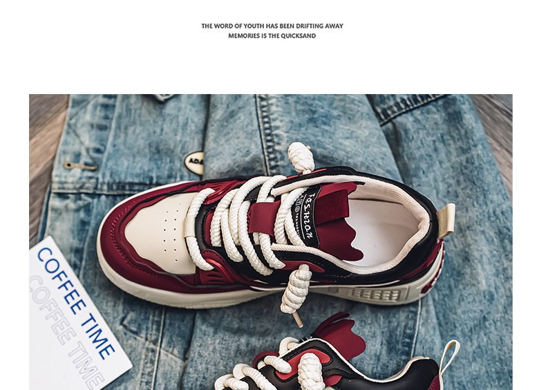 Sneakers casual unisex stringate con plateau ammortizzato colorblock detail 9