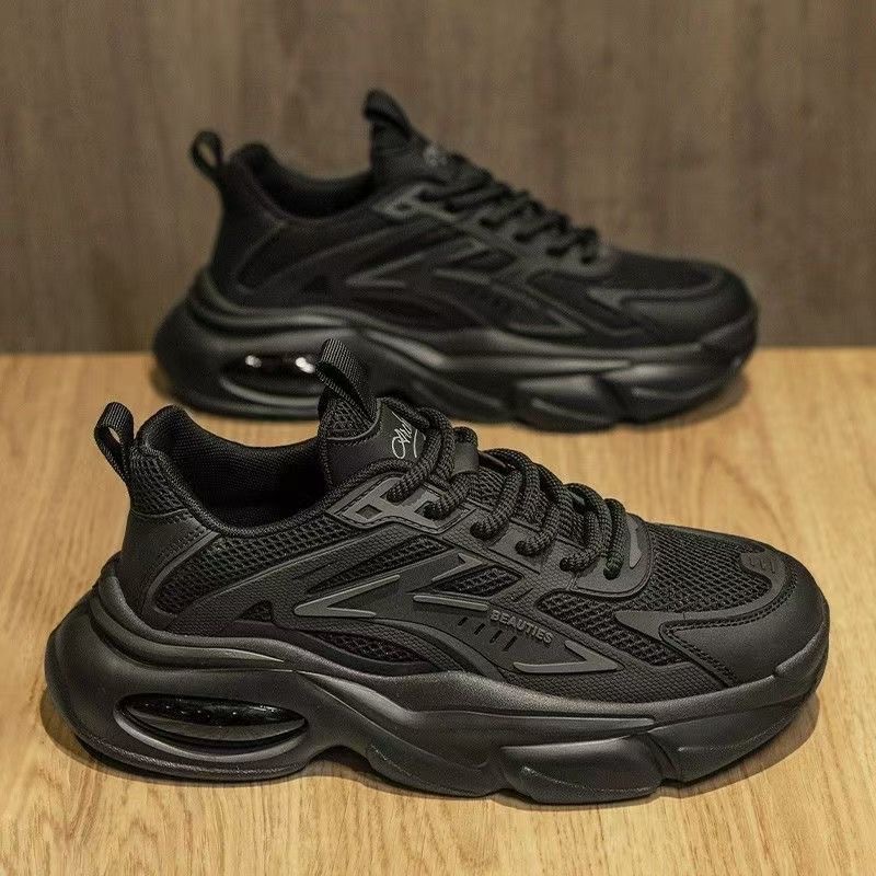 Baskets compensées chunky respirantes en maille pour femme 2