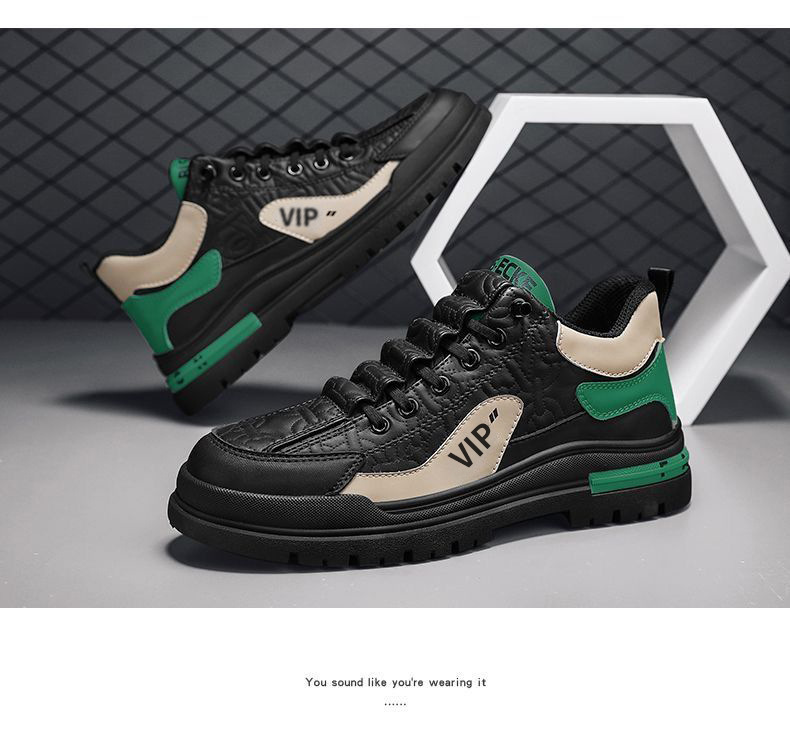 Chaussures Casual à Lacets et Antidérapantes pour Homme Style Colorblock detail 5