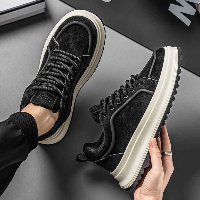 Men's Platform Lace-Up Casual Shoes detail 14