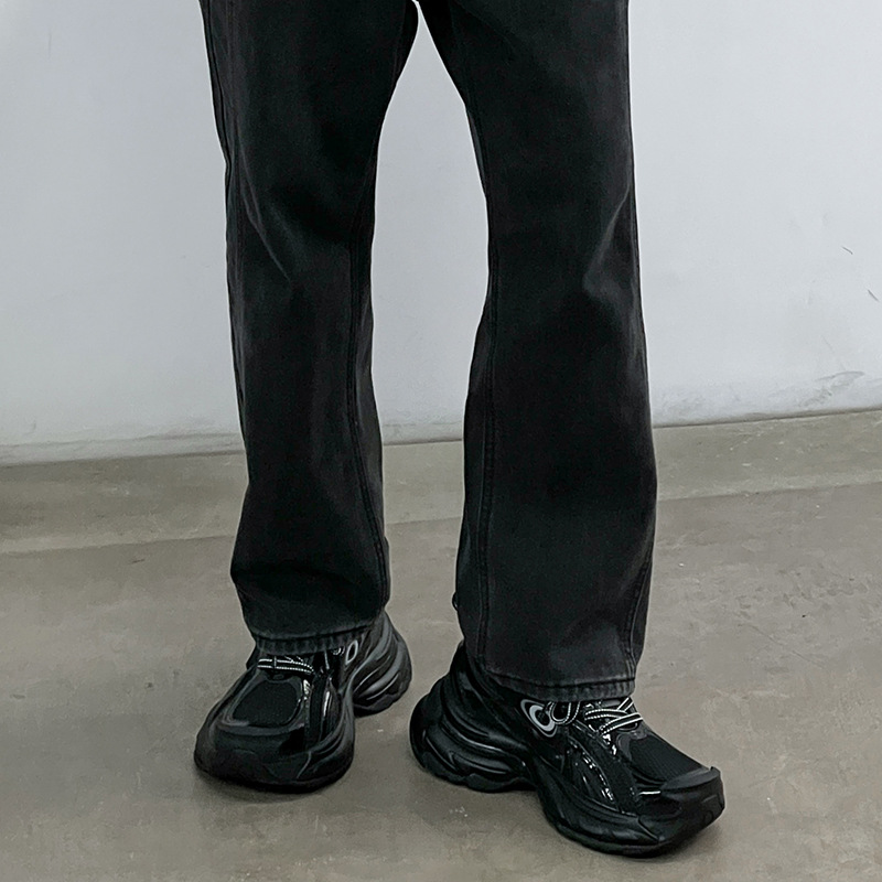 Unisex ademende platform sneakers met demping detail 7