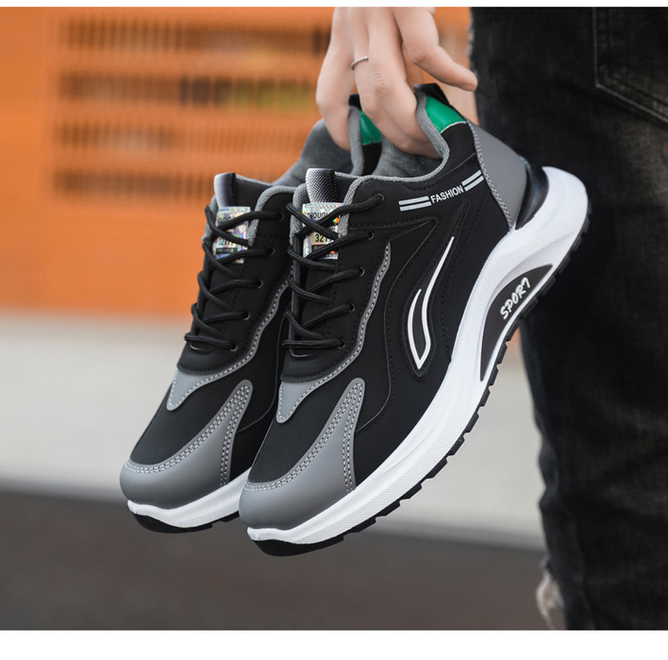 Atmungsaktive Herren Sneaker mit Dämpfung und Schnürung detail 14