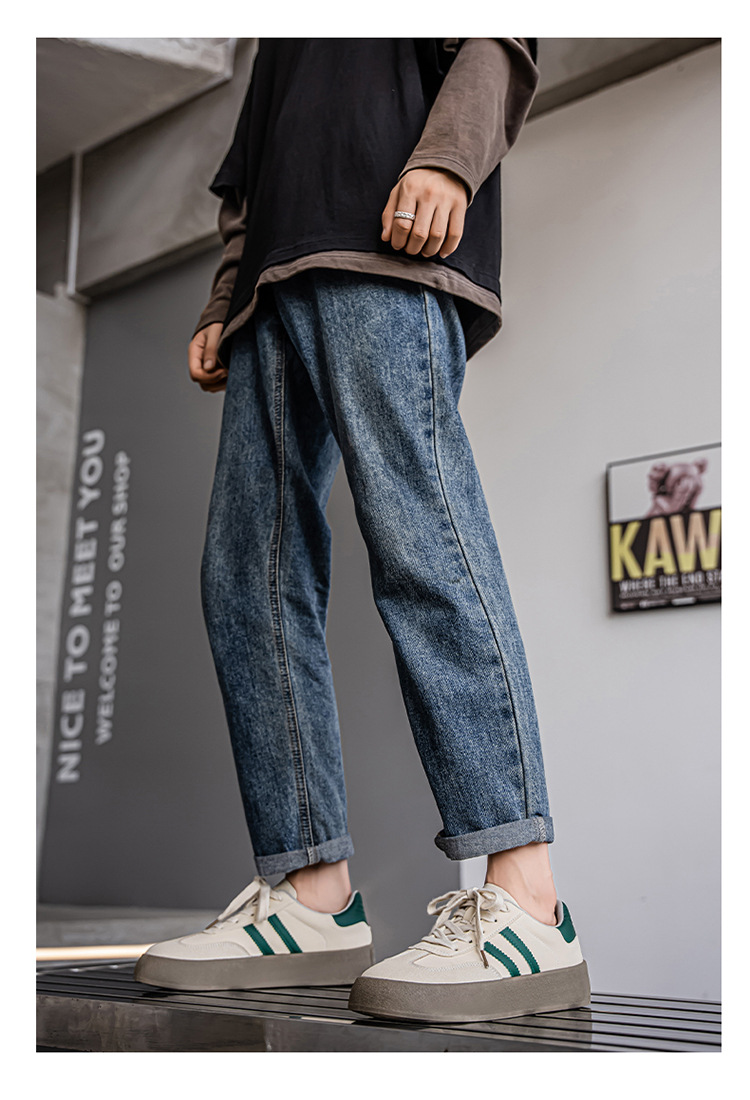 Men's Retro Colorblock Platform Skate Shoes detail 10