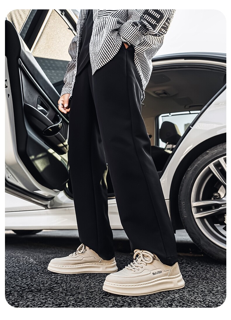 Men's Lace-Up Platform Casual Shoes detail 15