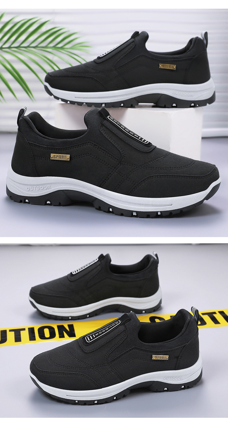 Antisliploze casual herenschoenen met instap detail 19