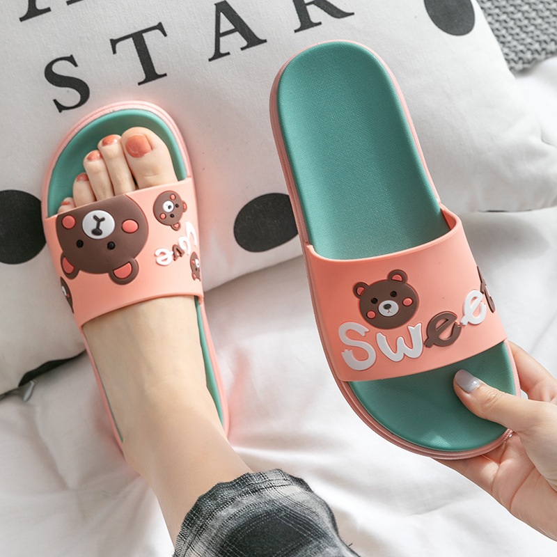 Women's Lightweight Non-Slip Cartoon Print Slide Slippers 4