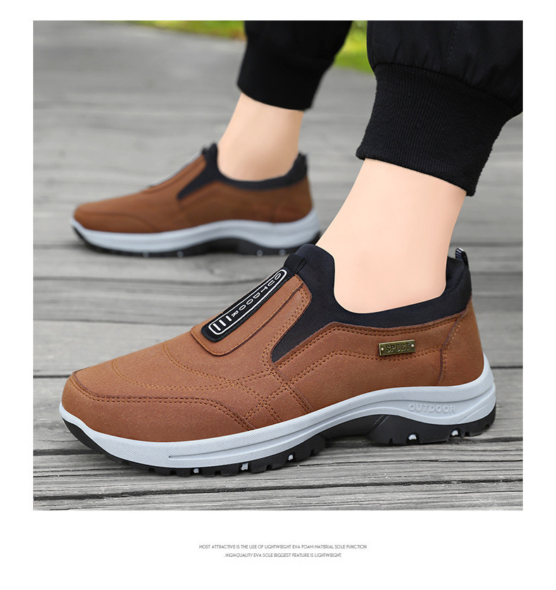 Antisliploze casual herenschoenen met instap detail 16
