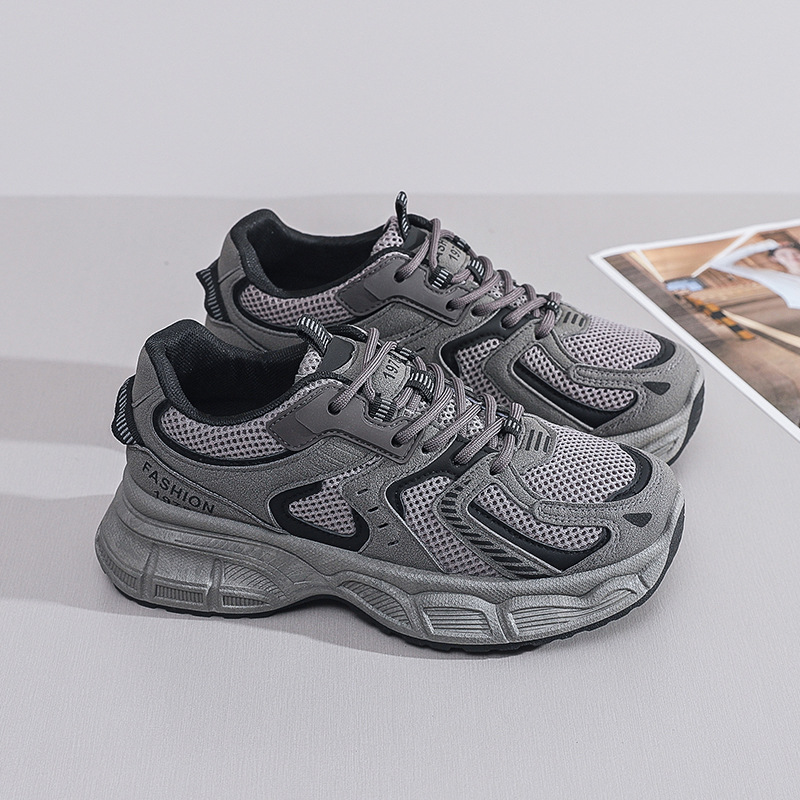 Atmungsaktive Chunky Sneaker für Damen mit Dämpfung