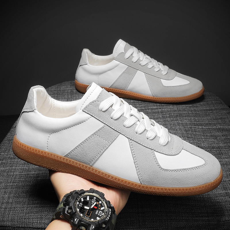 Men's Vintage Colorblock Lace-Up Casual Shoes